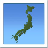 apple version: Silhouette of Japan