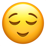 apple version: Relieved Face