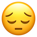 apple version: Pensive Face