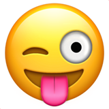 apple version: Winking Face with Tongue