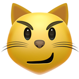 apple version: Cat Face with Wry Smile