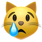 apple version: Crying Cat Face