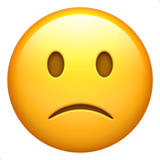 apple version: Slightly Frowning Face