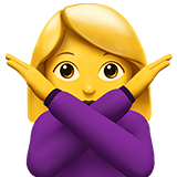 apple version: Woman Gesturing No