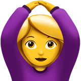 apple version: Woman Gesturing OK