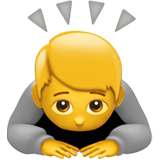 apple version: Person Bowing Deeply