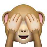 apple version: See-No-Evil Monkey