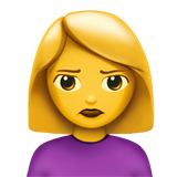 apple version: Woman Frowning
