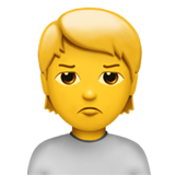 apple version: Person Frowning