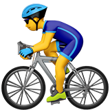 apple version: Man Cycling