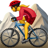 apple version: Woman Mountain Biking