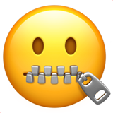apple version: Zipper-mouth Face