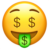 apple version: Money-Mouth Face