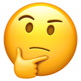 apple version: Thinking Face