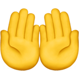apple version: Palms Up Together