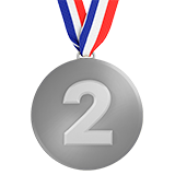 apple version: Second Place Medal