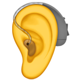 apple version: Ear with Hearing Aid