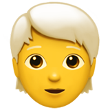 apple version: Person with White Hair