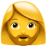 apple version: Woman: Beard