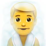 apple version: Man in Steamy Room
