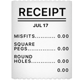 apple version: Receipt