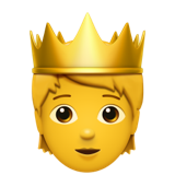 apple version: Person with Crown