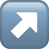 apple version: Up-Right Arrow Emoji
