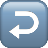apple version: Leftwards Arrow with Hook