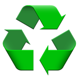 apple version: Recycling Symbol