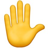 Raised Hand, Raised Hand emoji meaning, copy