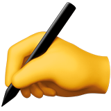 apple version: Writing Hand