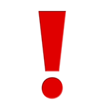 apple version: Heavy Exclamation Mark