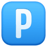 facebook version: Negative Squared Latin Capital Letter P