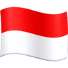 facebook version: Flag: Indonesia
