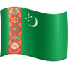 facebook version: Flag: Turkmenistan