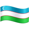 facebook version: Flag: Uzbekistan