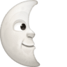 facebook version: Last Quarter Moon Face