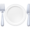 facebook version: Fork and Knife with Plate