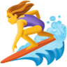 facebook version: Woman Surfing