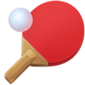 facebook version: Table Tennis Paddle and Ball