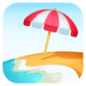 facebook version: Beach with Umbrella