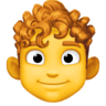 facebook version: Man: Curly Haired