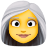 facebook version: Woman with White Hair