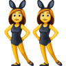 facebook version: Women With Bunny Ears