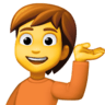 facebook version: Person Tipping Hand