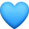 facebook version: Blue Heart