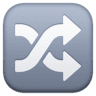 facebook version: Shuffle Tracks Button