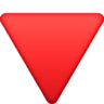 facebook version: Red Triangle Pointed Down