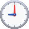 facebook version: Clock Face Nine O'Clock