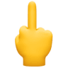 facebook version: Reversed Hand with Middle Finger Extended